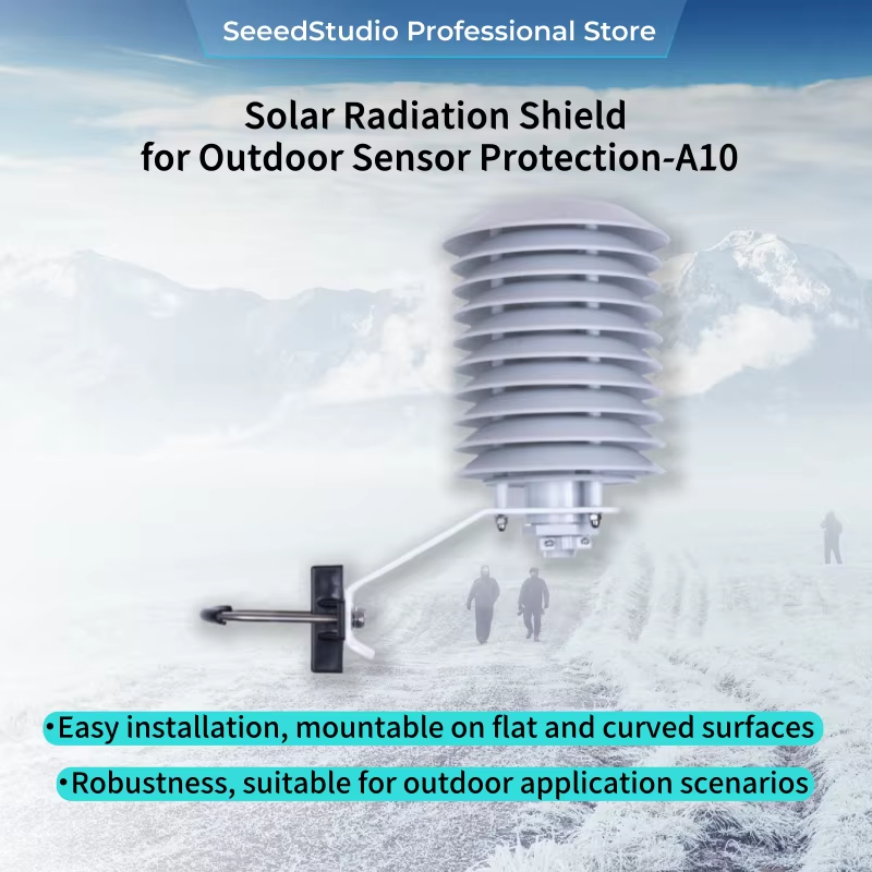 A10 Solar Radiation Shield Protection for Outdoor Sensor Protect Louver Box with