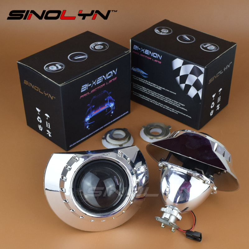 2.5'' Bi-xenon Projector Lens Headlights Retrofit For BMW ... bmw motorcycle wiring harness 