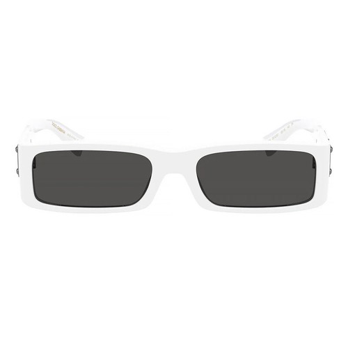 Pre-owned Dolce & Gabbana Dg4444 331287 White/dark Grey 55-18-140 Sunglasses Authentic In Gray