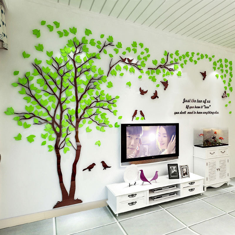 3D Flower Tree Wall Sticker Home Room DIY Art Decor Removable Decals Vinyl Mural