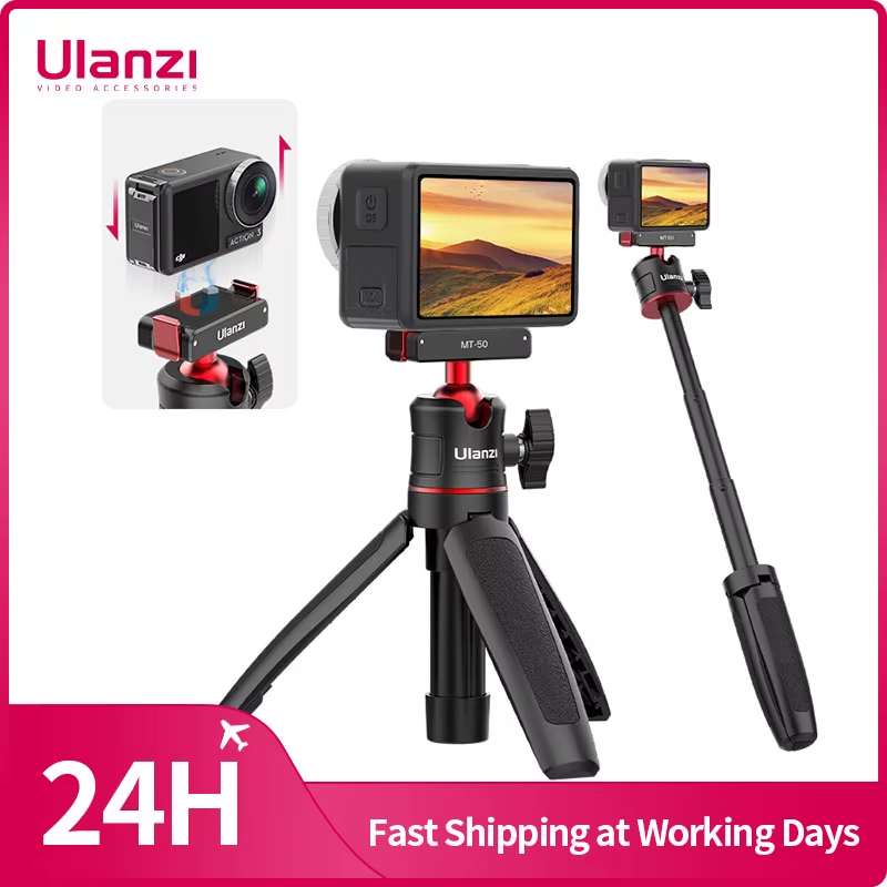 Extendable Magnetic Tripod for OSMO Action 3 4 Quick Release Handle Monopod OSM