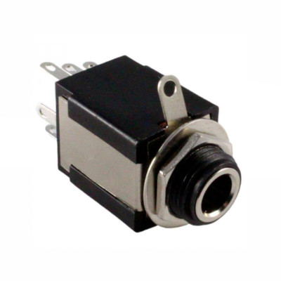 Isolated 1/4'' Chassis/Panel Mount Stereo Jack - Solder Term. - Philmore 2282P