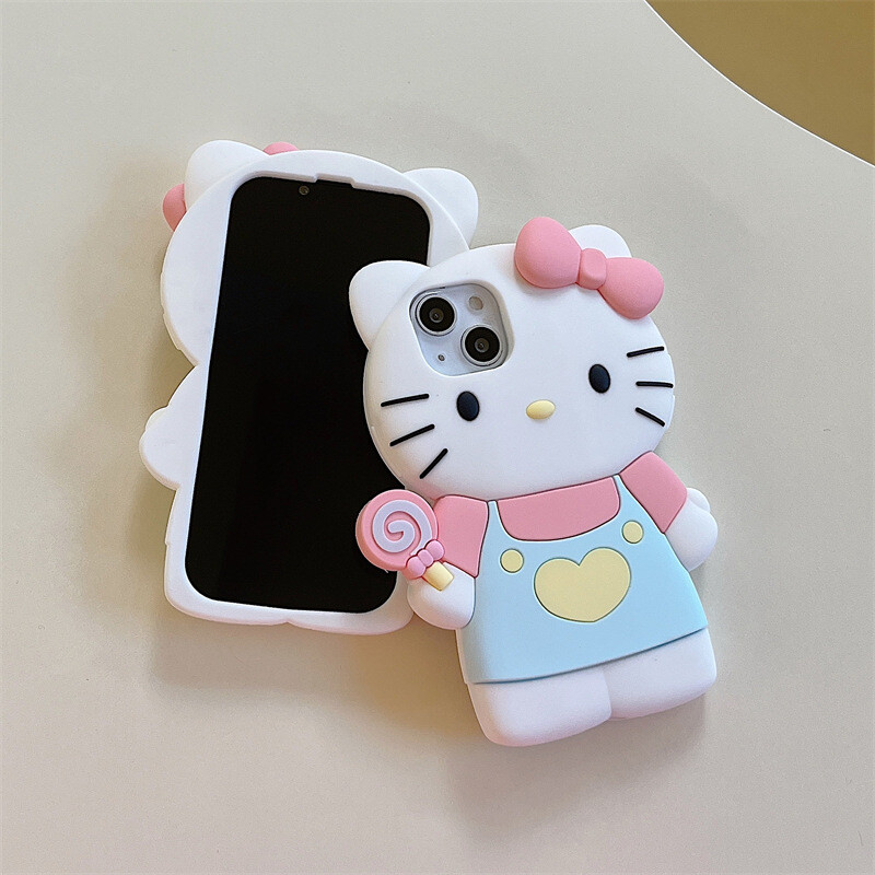 Cute Hello Kitty Kuromi Shockproof 3D Case for iPhone 16 Pro Max