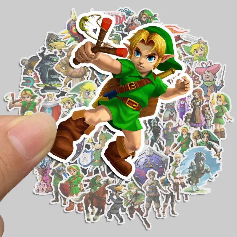 Legend of Zelda Stickers, Set of 25, Gamer, Laptop, Water Bottle, Decal, Video