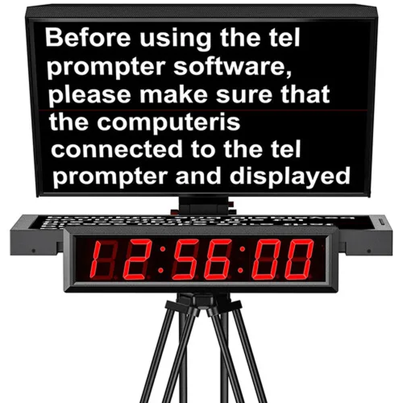 DT22-MS HDMI-compatible/3G-SDI Teleprompter with 22" High-Bright Monitor Adjusta