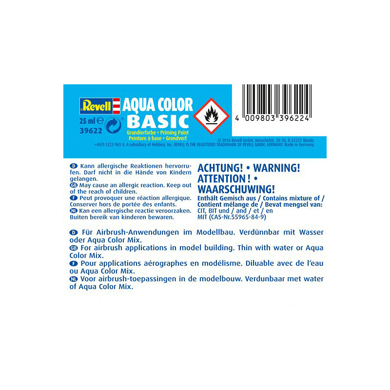 Revell Aqua Color Basic 25 ml 39622 Grundierung Grundierfarbe Modellbau Zubehör