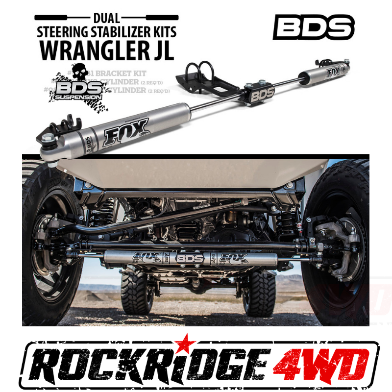 BDS DUAL FOX STEERING STABILIZER KIT FOR 18+ Jeep Wrangler