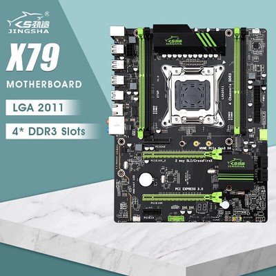 X79 Motherboard LGA 2011 Socket Quad Channel DDR3 Support E5 Series CPU Pcie 16X
