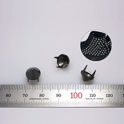 100pcs Cone studs Gunmetal color Diameter 3/8"(9mm) DIY stuffs converse reform