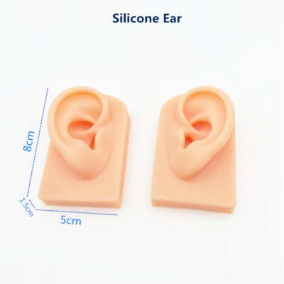 Soft Silicone Ear Model Acupuncture Study Teaching Practice  Ear Model Kit 