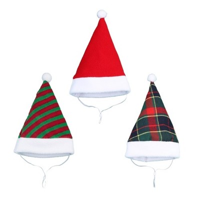 Plush Dog Christmas Hat Dressingup Costume Festival Large Breeds Hat for Holiday