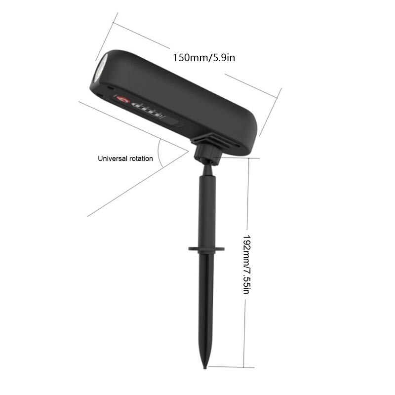 4X Bright Solar Powered LED Spotlight Waterproof Outdoor Yard Garden Spot Lights