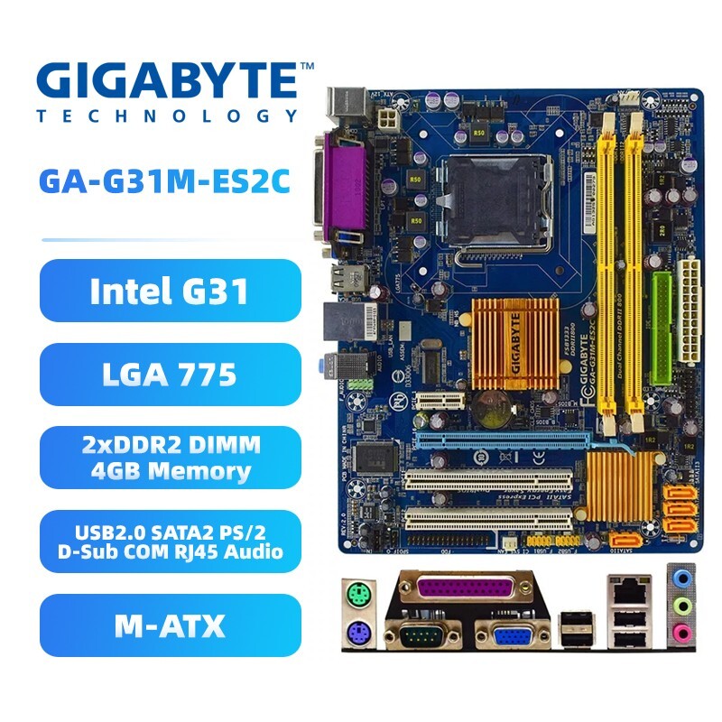 マザーボード GIGABYTE GA-G31M-S2L LGA 775 Intel GA-G31M-S2L (rev. 1.0) Overview | Motherboard - GIGABYTE Global