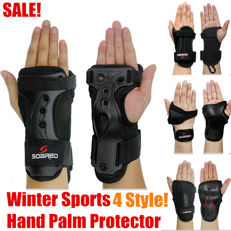 Winter Skate Ski Snowboard Hand Palm Protector Wrist Guard Support