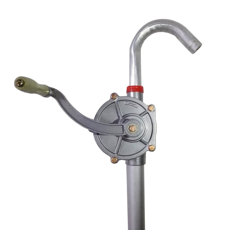 Self-priming Dispenser Fuel Hand Pump Hand Crank Aluminum Alloy Rotary Gas Oil