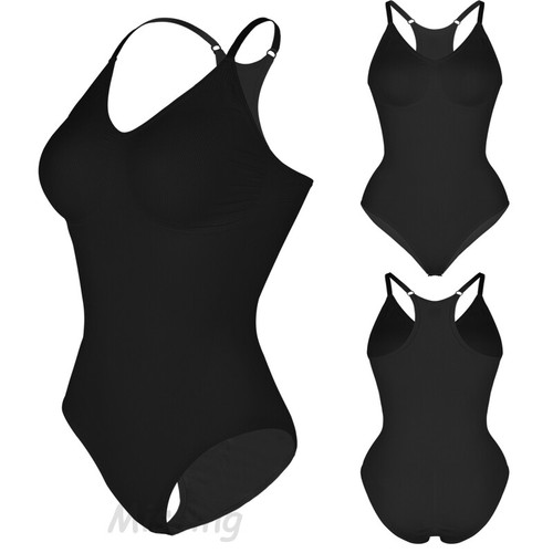 Women Bodysuit Tummy Control Full Body Shaper Slimming Shapewear Raceback Top