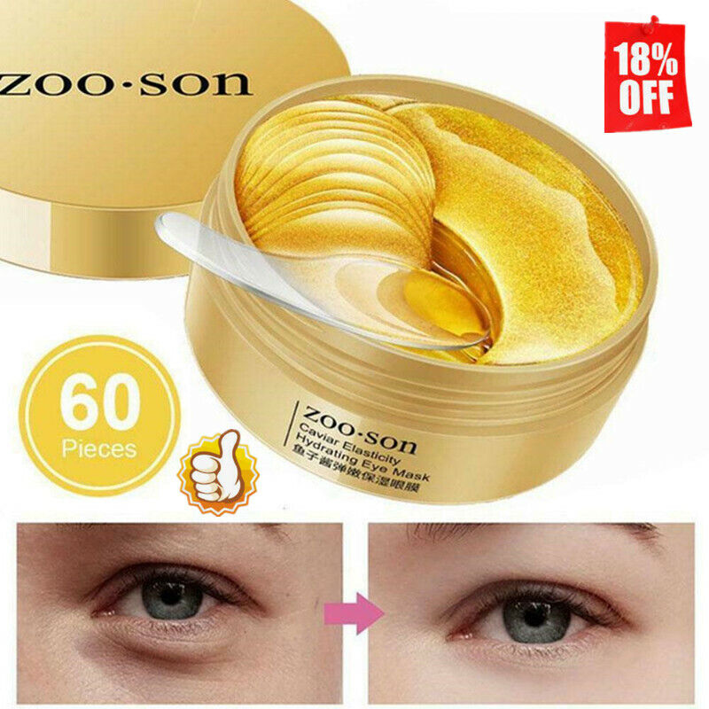 60 pcs Dark Circle Gel Collagen Under Eye Patches Pad Mask Anti-Wrinkle
