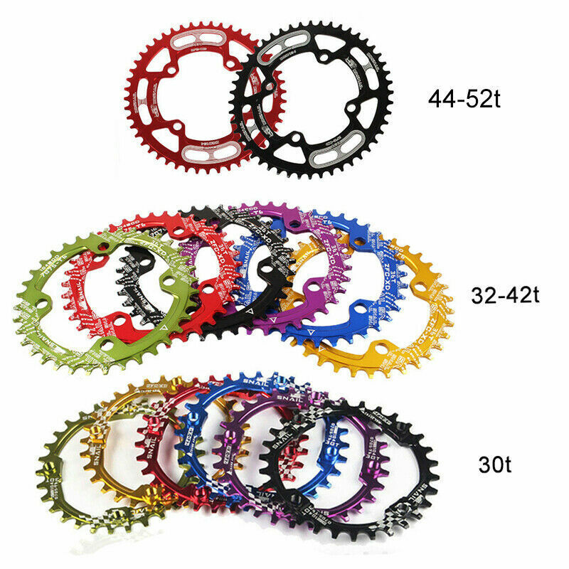 SNAIL 30-52T 104BCD Narrow Wide MTB Bike Chain Ring Single Chainwheels Crankset