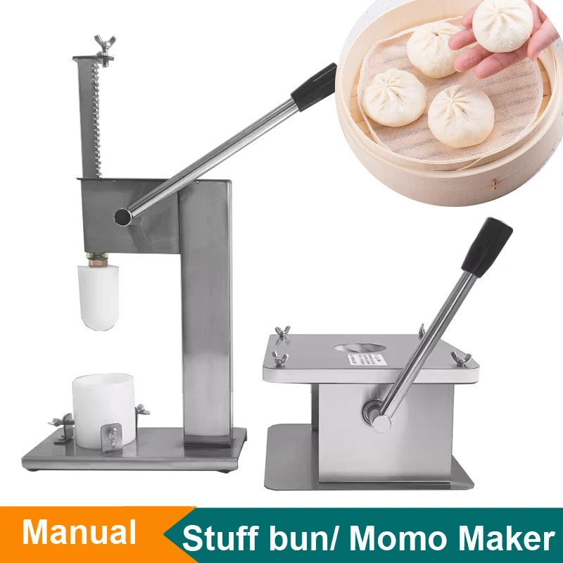 20-50g Hand Crank Steamed Bun Machine Stuffed Momo Maker Chinese Baozi Wrapper M