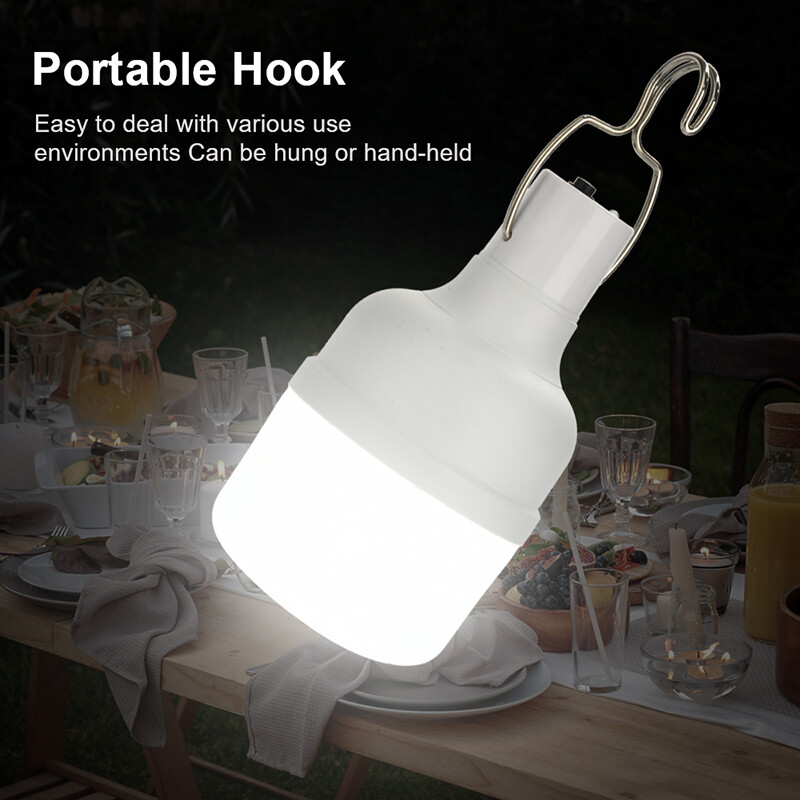 2X 28W Solar Panel Power LED Lights Bulb Light Tent Lamp Camping Lantern Outdoor