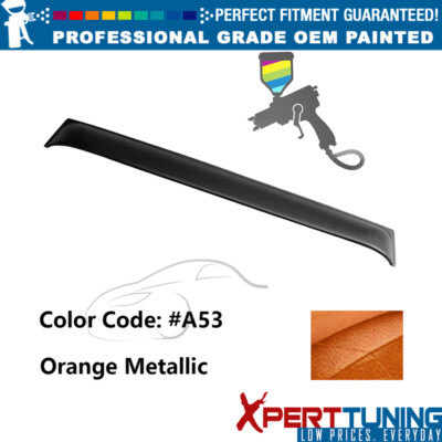 For 03-08 Nissan 350Z Coupe 2-Door PP Painted #A53 Orange Metallic Roof Spoiler