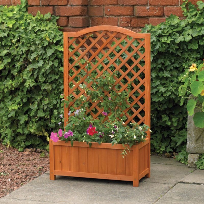 Rectangular Planter with Trellis (NEW + FREE Local