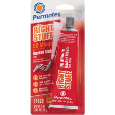 Permatex Gasket Making Compound 34628; The Right Stuff 90 Minute 3oz Tube Red