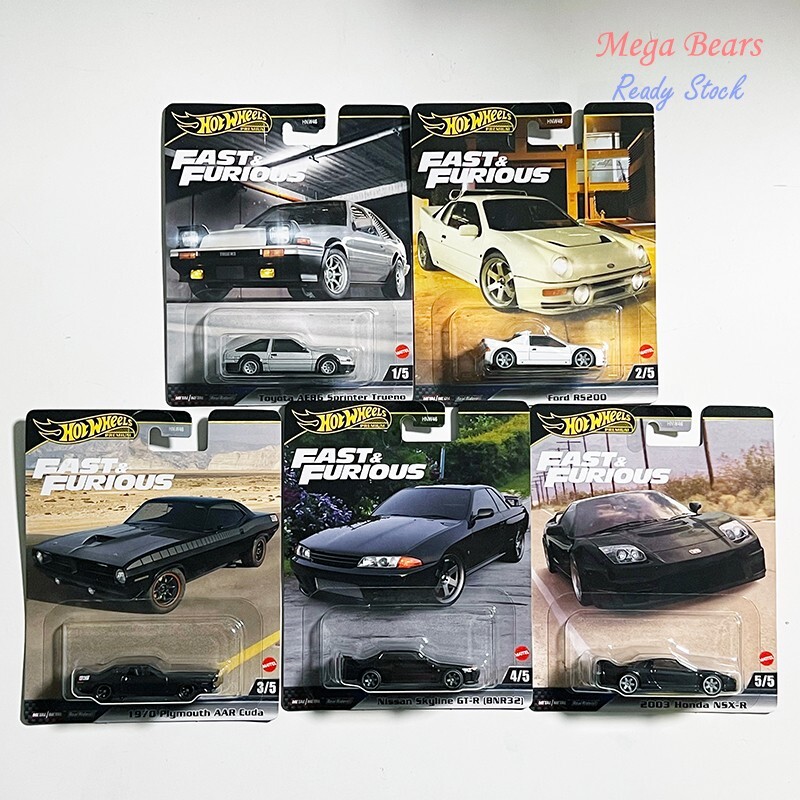 ミニカー Hotwheels FAST& FURIOUS EURO FAST Broken Box Hot Wheels Premium Car Fast and Furious Vehicles