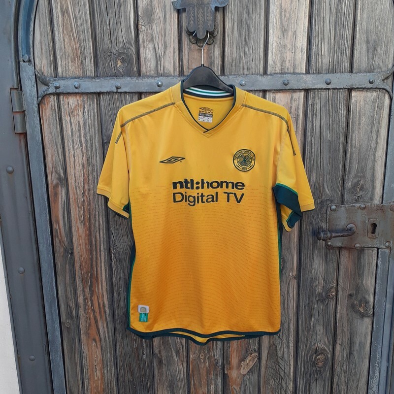 【新品未使用】UMBRO Celtic FC 02/03 away ユニフォーム Umbro Men's Vintage Celtic 2002-03 Away shirt size Large