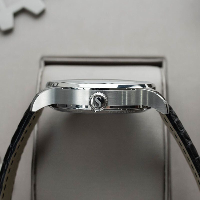 Pre-owned Seagull Sugess Tourbillon Blue Goldstone Dial  St8230 Mechanical Watch Su8230stra