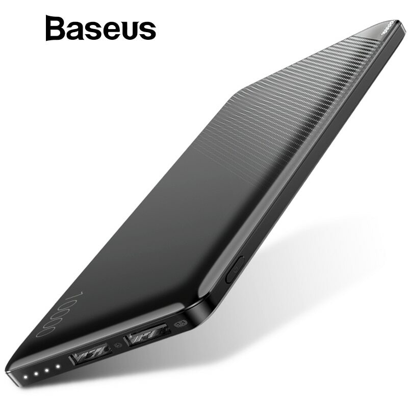 Baseus 10000mAh Power Bank For iPhone Mobile Phone External Battery Pack Mini
