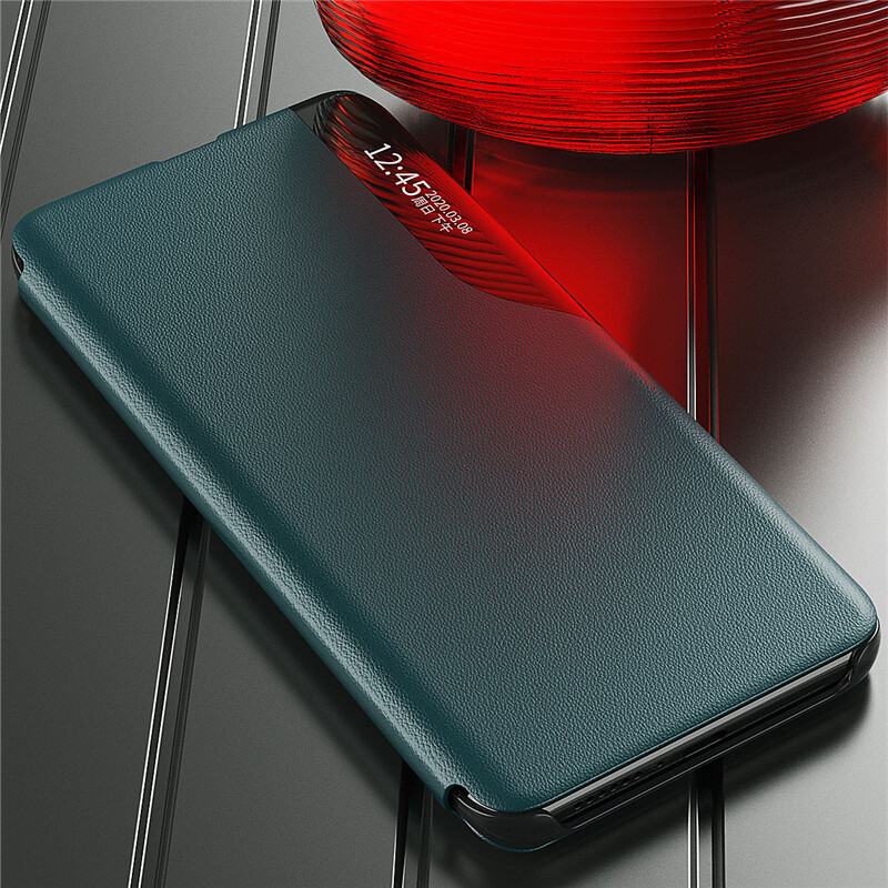 Smart View Leather Flip Thin Case Cover For Samsung Galaxy S20 FE 5G