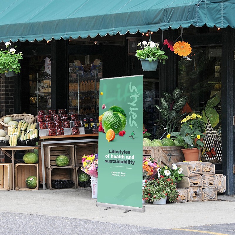 Custom Retractable Banner with Aluminum Frame For Events, Promotion  Advertising