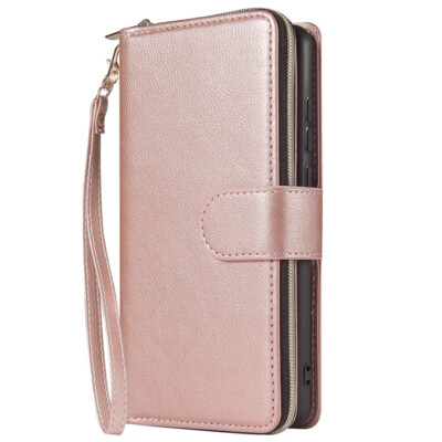 For OnePlus Nord CE 3 Lite Wallet Case 9 Card Zipper Kickstand Flip Leather Case