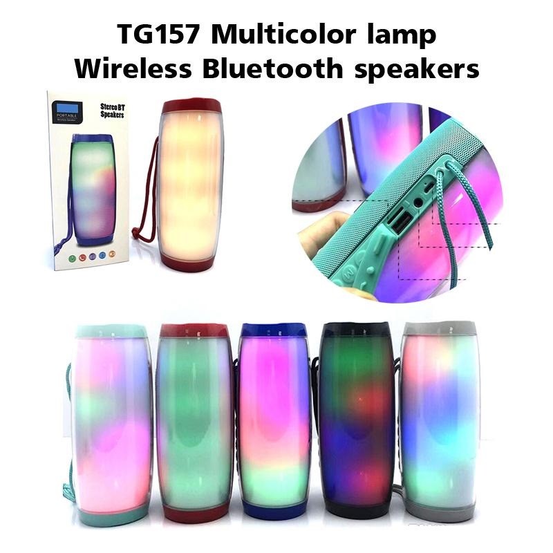 Speaker Portatile Cassa Bluetooth TG-157 Luce Colorate Led Usb TF Vivavoce linq