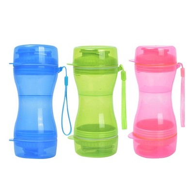 Dog Water Bottle Portable with Bowl for Walking Leakproof for Cat and Puppy