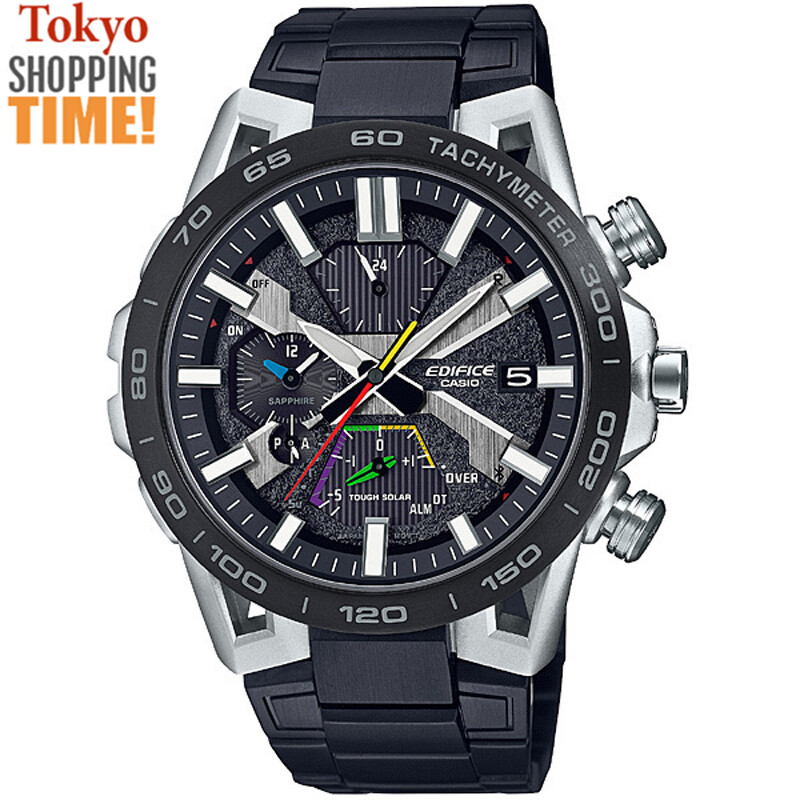 Pre-owned Casio Edifice Eqb-2000ydc-1ajf Sospensione Bluetooth Analog Digital Men`s Watch