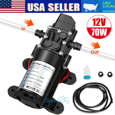 70W Fuel Transfer Pump 12V Oil Diesel Gas Gasoline Kerosene Car Tractor Truck US