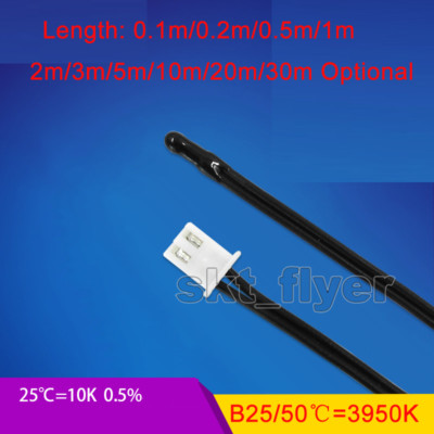 Waterproof Temperature Sensor Probe Thermistor NTC10K 2M 3M 5M 10M  Thermometers