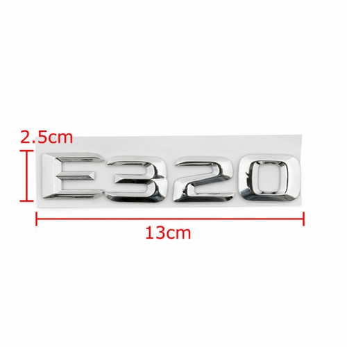 Car Trunk Rear Emblem Abzeichen Letters E320 für W124 W210 W211 E320 Chrom FG