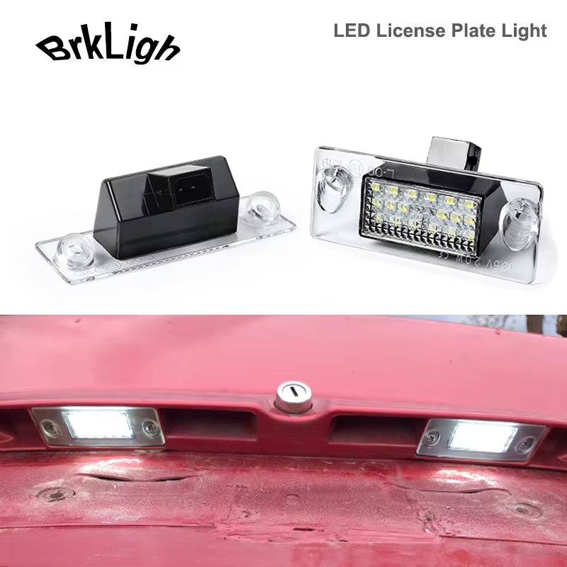 2Pcs For Audi A3 S3 8L A4 B5 Limousine Facelift Avant LED Number License Plate L
