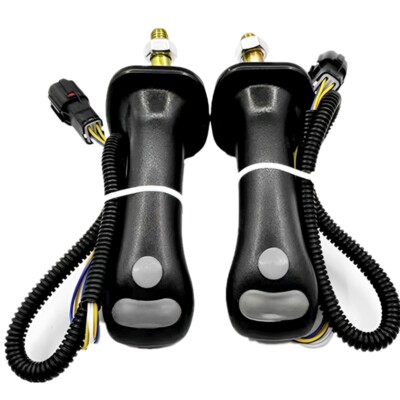2PC 3 Button Handle Excavator Joystick Kit For Doosan DH DX150 225 300 370-9C