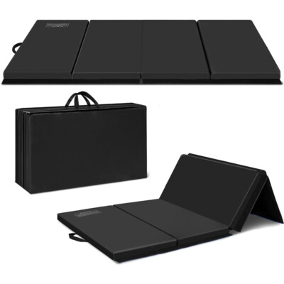 3'x6'x2 Thick Folding Gymnastics Exercise Mat Aerobics Stretching Yoga Mats