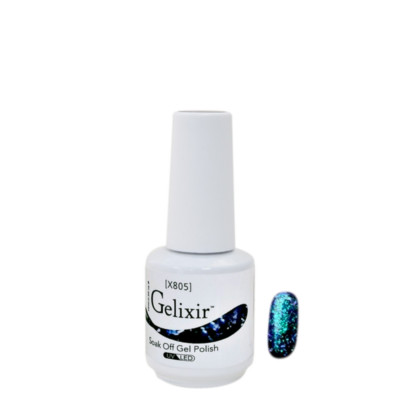 Gelixir Soak Off Gel - X Glitter Collection, Attractive color 0.5oz - Pick Any 