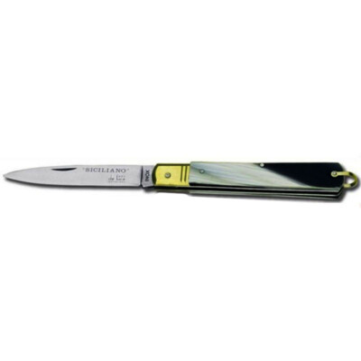 COLTELLO SICILIANO FRARACCIO  CM 15 LAMA DA 6  CM COL OSSO