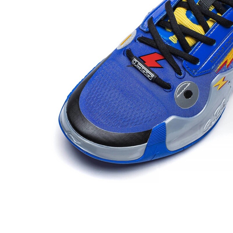 Pre-owned Li-ning Way Of Wade 10 & Wow 10-element Men's Mid Top Basketball Shoes Abas115-7 In Blue