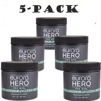 5 Pack Eufora Hero For Men Power Pomade 2 Oz Free Shipping