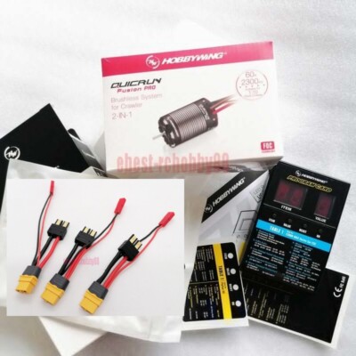 HobbyWing QuicRun 2in1 Fusion PRO 540 2300KV Motor 60A ESC ProgramCard 3JSTCable