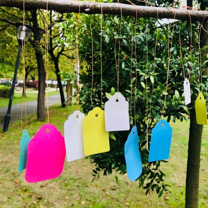 100x Plant Label Waterproof Hanging Plant Tag Marker Signs Garden Label Reusable
