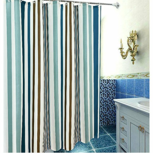 Duschvorhang Polyester Stoff Badezimmer Mehrfachgröße Badezimmervorhang